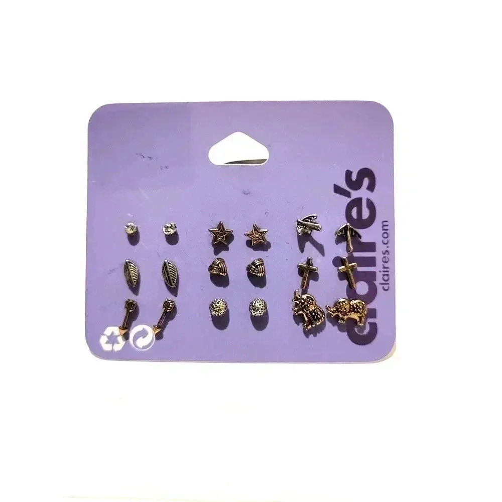 Claires set of 9 Earrings NWT‎